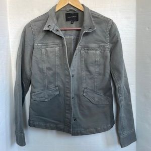 Lucky Brand size S Washed Grey Waisted Utility Jacket
